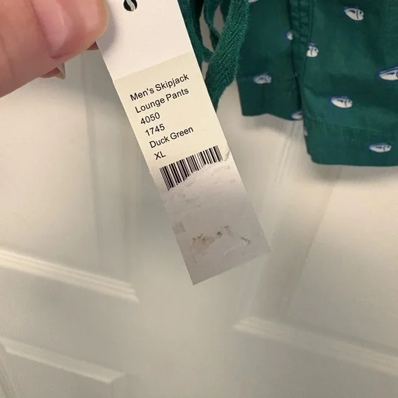 NWT Southern Tide Men’s Skipjack Lounge Pants Duck Green Fish XL PJ Pants - Picture 6 of 6